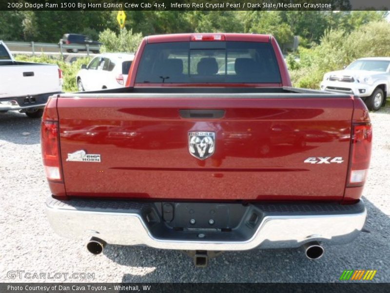 Inferno Red Crystal Pearl / Dark Slate/Medium Graystone 2009 Dodge Ram 1500 Big Horn Edition Crew Cab 4x4