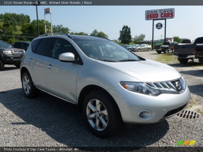 Brilliant Silver Metallic / Black 2010 Nissan Murano SL AWD