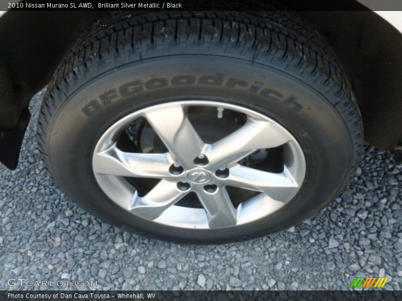 Brilliant Silver Metallic / Black 2010 Nissan Murano SL AWD