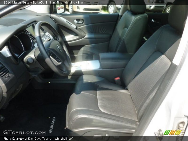 Brilliant Silver Metallic / Black 2010 Nissan Murano SL AWD
