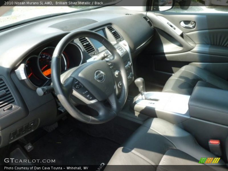 Brilliant Silver Metallic / Black 2010 Nissan Murano SL AWD