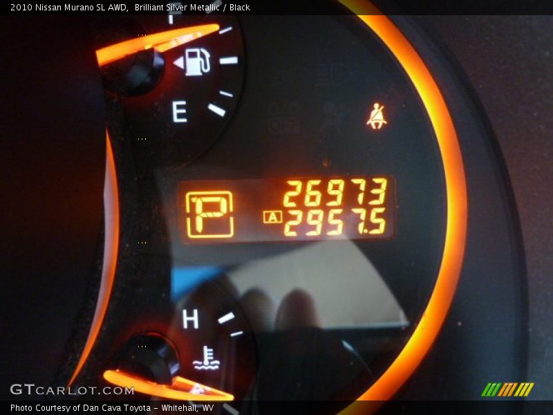 Brilliant Silver Metallic / Black 2010 Nissan Murano SL AWD
