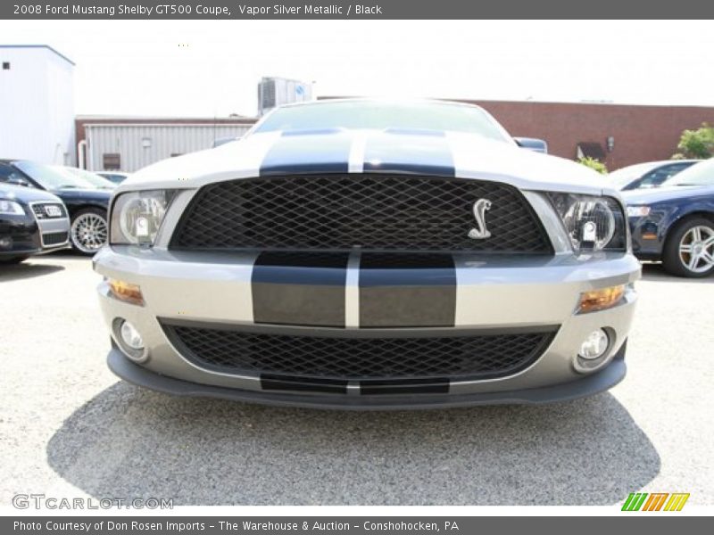 Vapor Silver Metallic / Black 2008 Ford Mustang Shelby GT500 Coupe