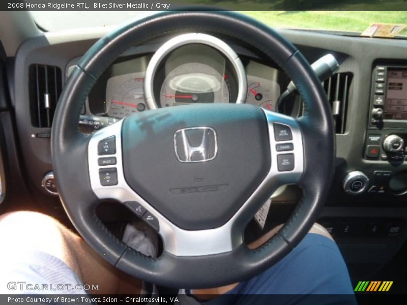 Billet Silver Metallic / Gray 2008 Honda Ridgeline RTL