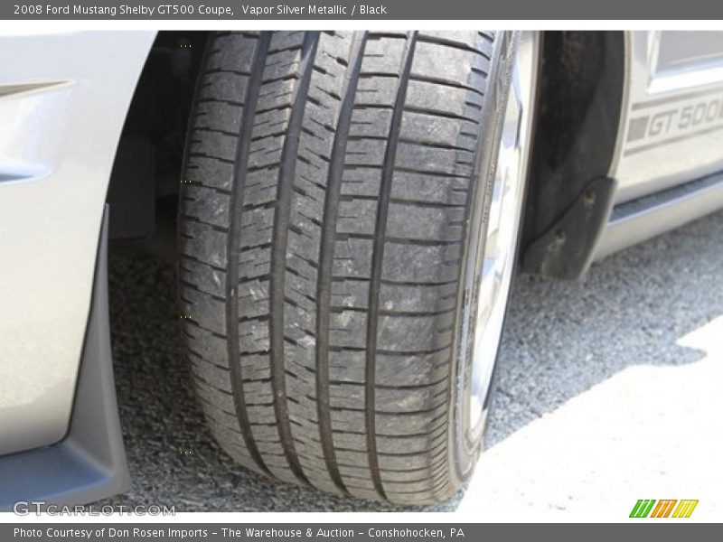 Vapor Silver Metallic / Black 2008 Ford Mustang Shelby GT500 Coupe