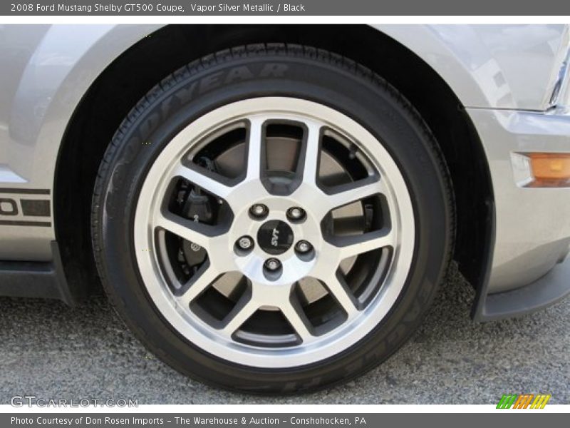 Vapor Silver Metallic / Black 2008 Ford Mustang Shelby GT500 Coupe