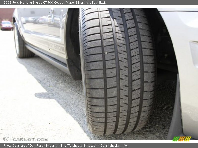 Vapor Silver Metallic / Black 2008 Ford Mustang Shelby GT500 Coupe