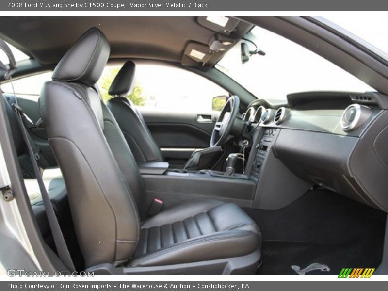 Vapor Silver Metallic / Black 2008 Ford Mustang Shelby GT500 Coupe