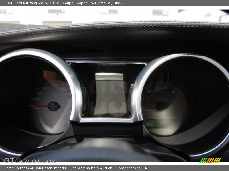 Vapor Silver Metallic / Black 2008 Ford Mustang Shelby GT500 Coupe