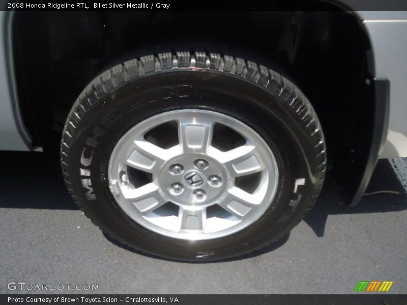 Billet Silver Metallic / Gray 2008 Honda Ridgeline RTL