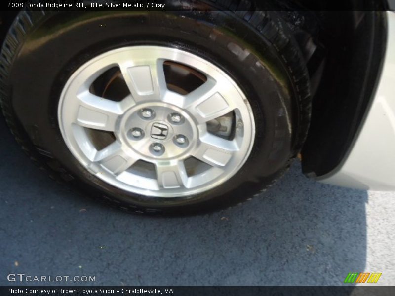 Billet Silver Metallic / Gray 2008 Honda Ridgeline RTL