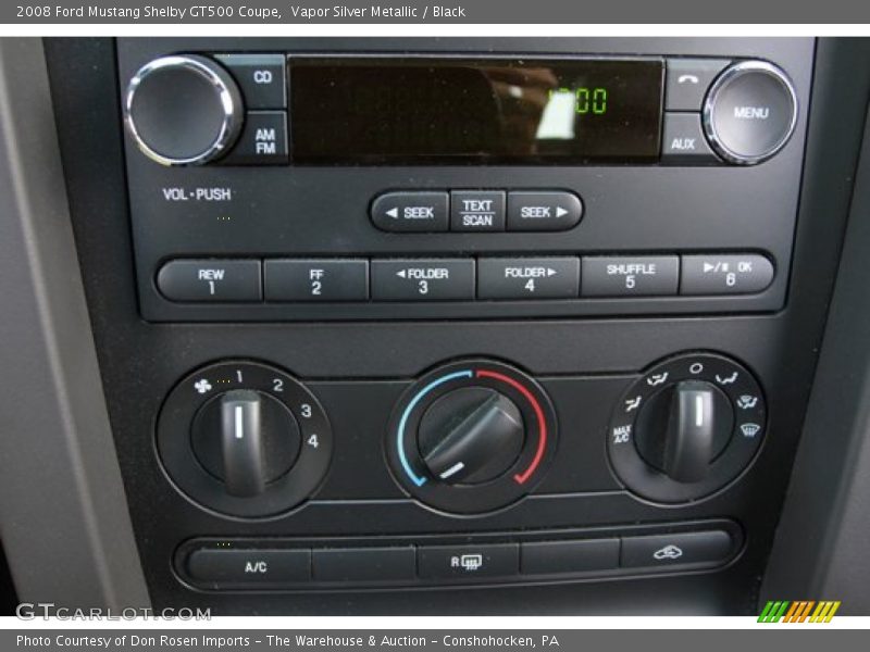 Controls of 2008 Mustang Shelby GT500 Coupe