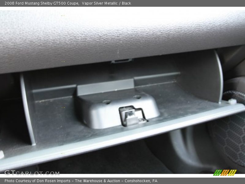 Vapor Silver Metallic / Black 2008 Ford Mustang Shelby GT500 Coupe