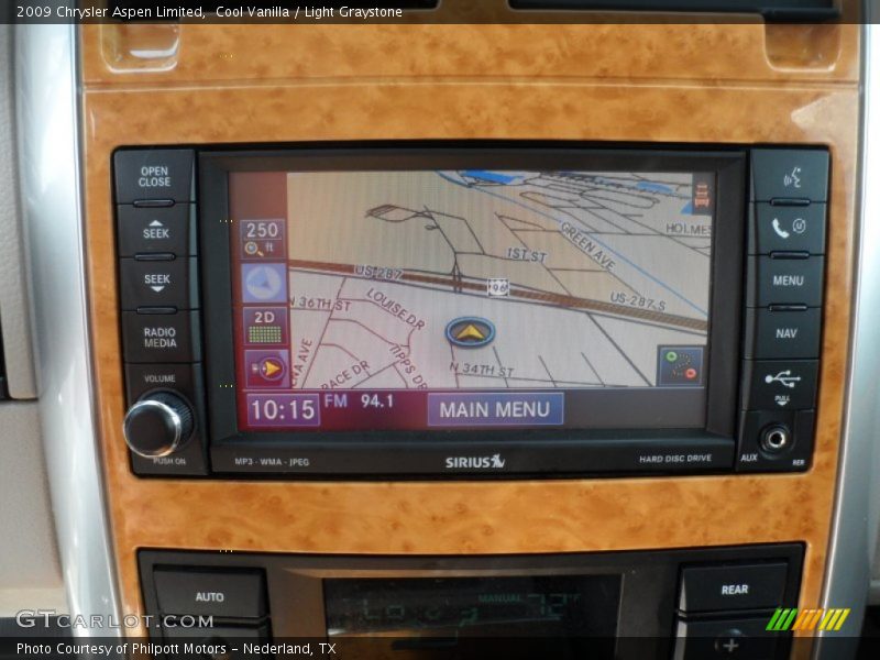 Navigation of 2009 Aspen Limited