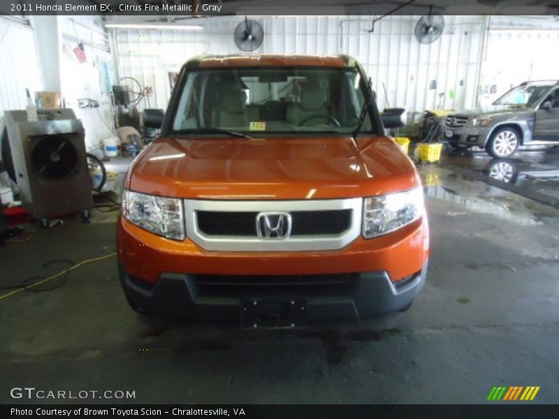 Citrus Fire Metallic / Gray 2011 Honda Element EX