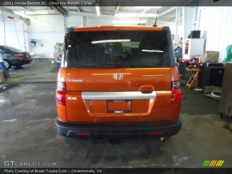 Citrus Fire Metallic / Gray 2011 Honda Element EX