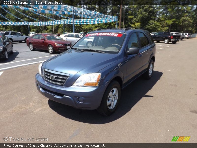 Spark Blue / Beige 2008 Kia Sorento LX