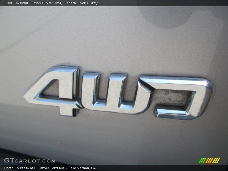 Sahara Silver / Gray 2006 Hyundai Tucson GLS V6 4x4