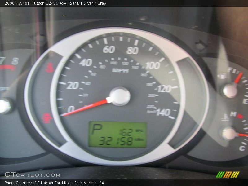 Sahara Silver / Gray 2006 Hyundai Tucson GLS V6 4x4