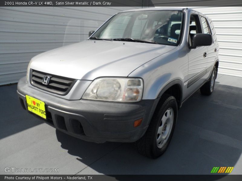 Satin Silver Metallic / Dark Gray 2001 Honda CR-V LX 4WD