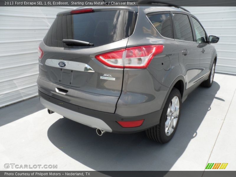 Sterling Gray Metallic / Charcoal Black 2013 Ford Escape SEL 1.6L EcoBoost