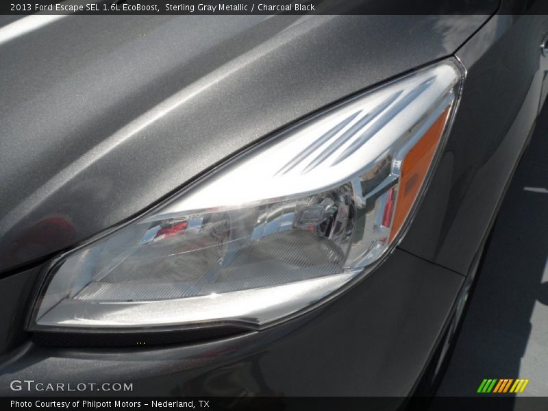 Sterling Gray Metallic / Charcoal Black 2013 Ford Escape SEL 1.6L EcoBoost