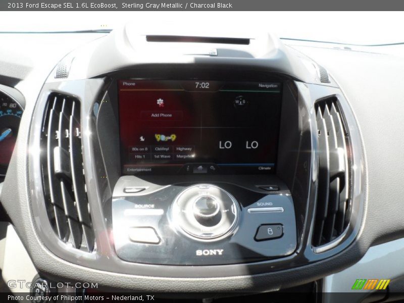 Sterling Gray Metallic / Charcoal Black 2013 Ford Escape SEL 1.6L EcoBoost