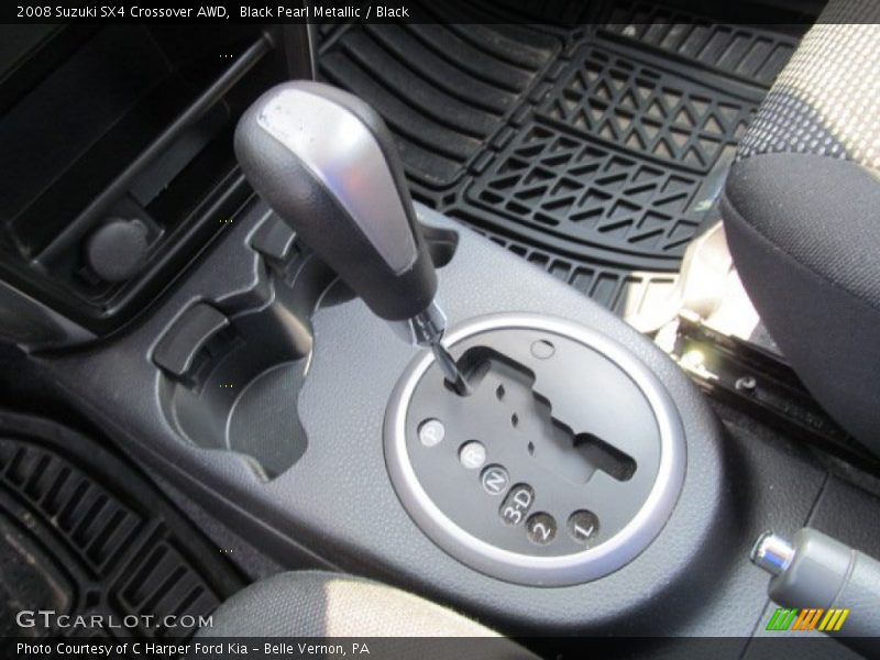 Black Pearl Metallic / Black 2008 Suzuki SX4 Crossover AWD