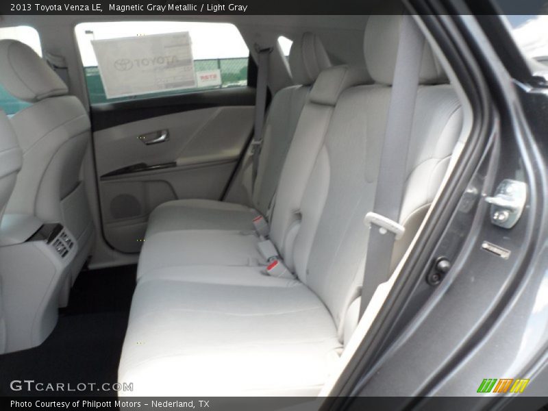 Rear Seat of 2013 Venza LE