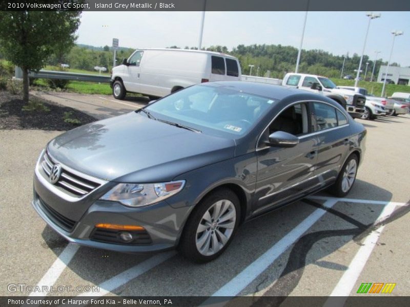 Island Grey Metallic / Black 2010 Volkswagen CC Sport