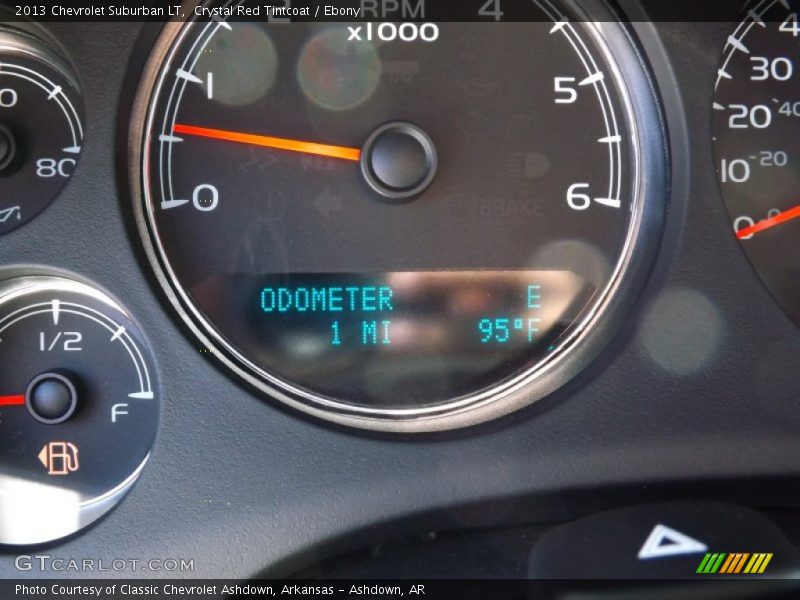 Crystal Red Tintcoat / Ebony 2013 Chevrolet Suburban LT