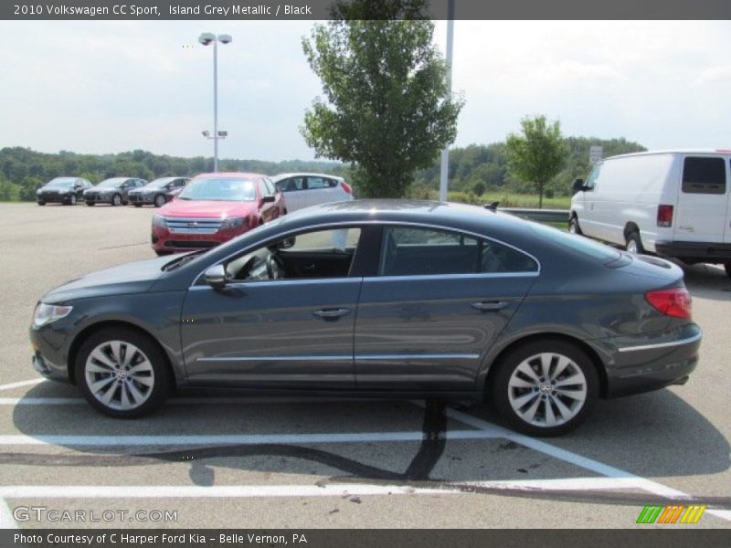Island Grey Metallic / Black 2010 Volkswagen CC Sport