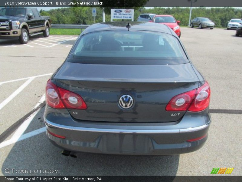 Island Grey Metallic / Black 2010 Volkswagen CC Sport