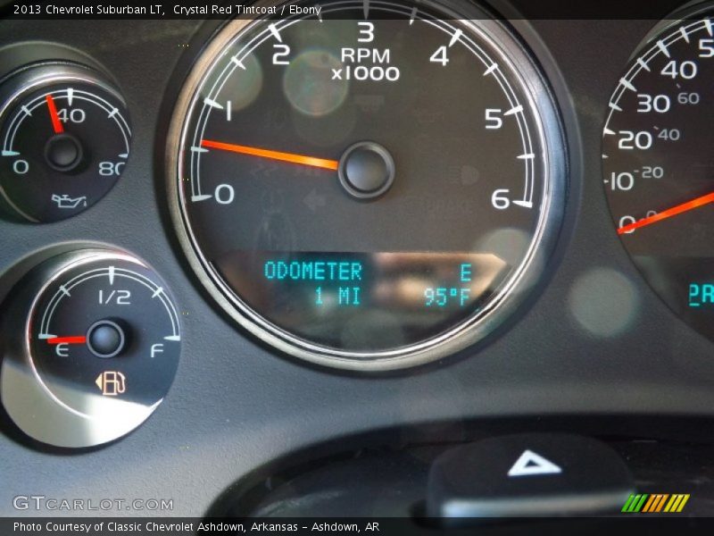 Crystal Red Tintcoat / Ebony 2013 Chevrolet Suburban LT