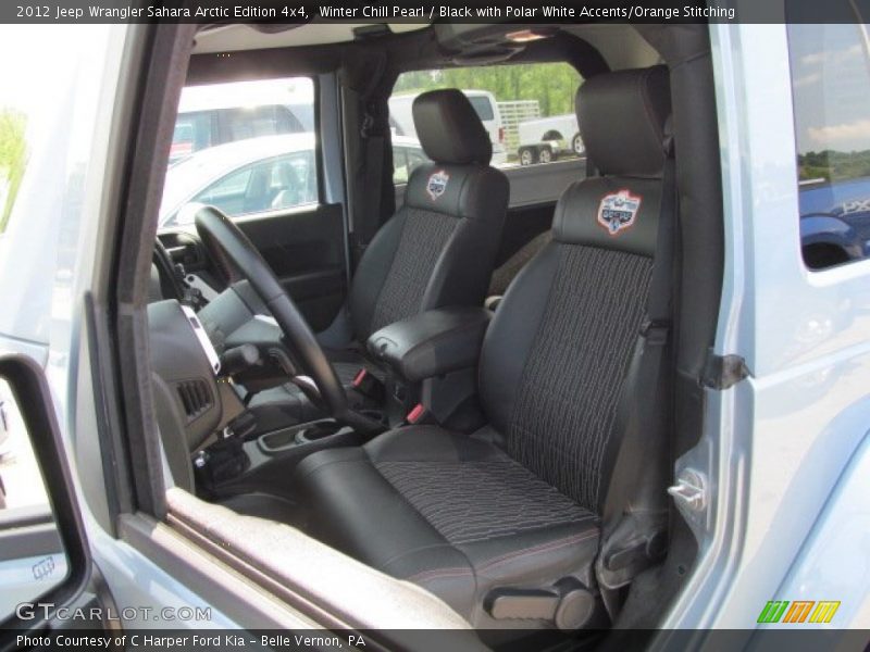 Front Seat of 2012 Wrangler Sahara Arctic Edition 4x4