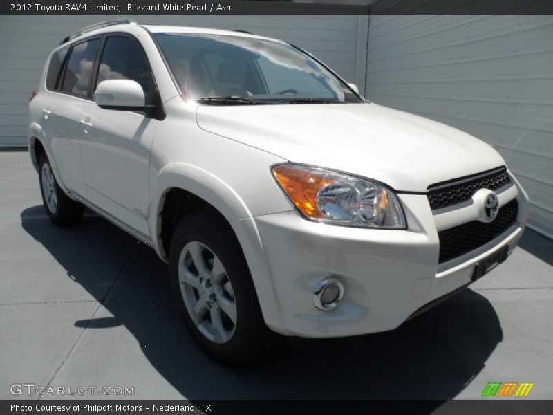 Blizzard White Pearl / Ash 2012 Toyota RAV4 Limited