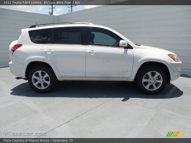 Blizzard White Pearl / Ash 2012 Toyota RAV4 Limited