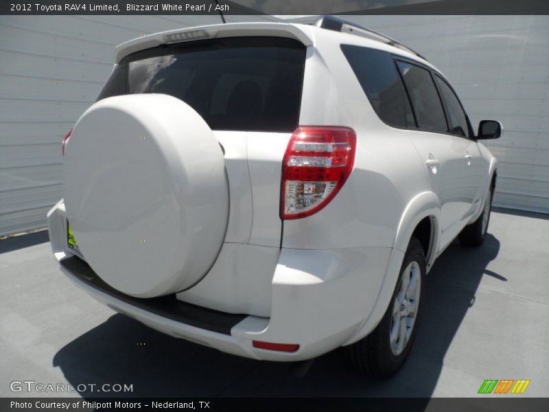 Blizzard White Pearl / Ash 2012 Toyota RAV4 Limited