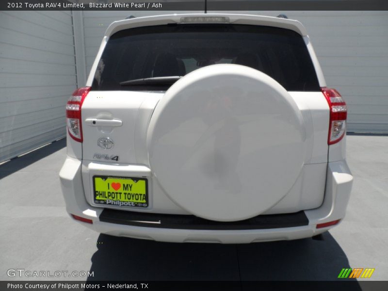 Blizzard White Pearl / Ash 2012 Toyota RAV4 Limited