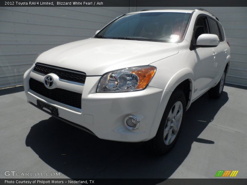 Blizzard White Pearl / Ash 2012 Toyota RAV4 Limited