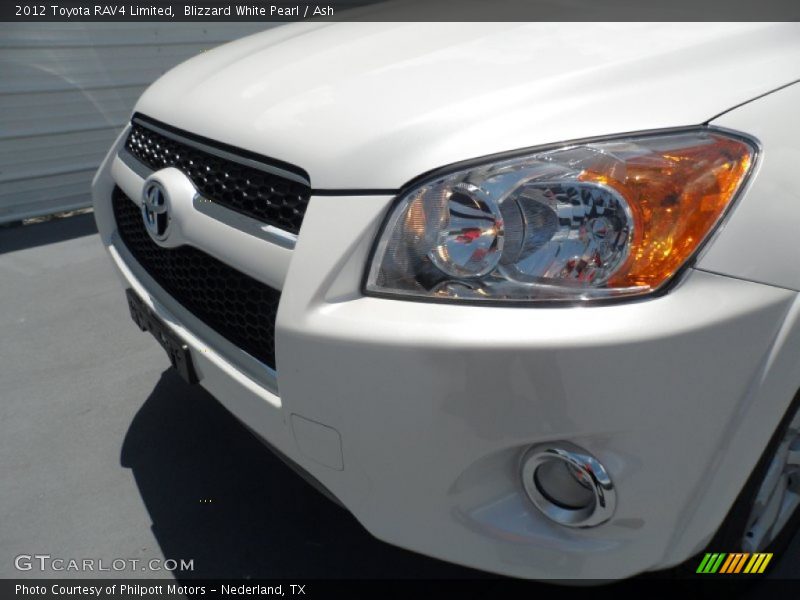 Blizzard White Pearl / Ash 2012 Toyota RAV4 Limited