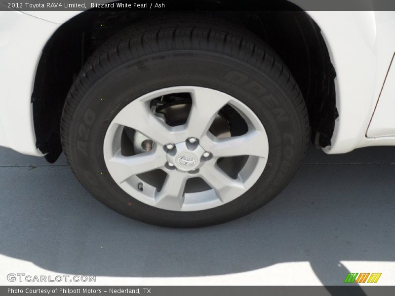 Blizzard White Pearl / Ash 2012 Toyota RAV4 Limited