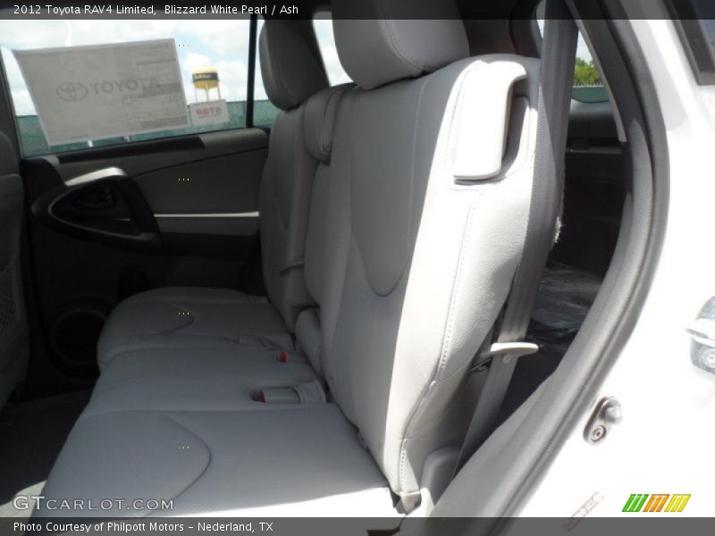 Blizzard White Pearl / Ash 2012 Toyota RAV4 Limited