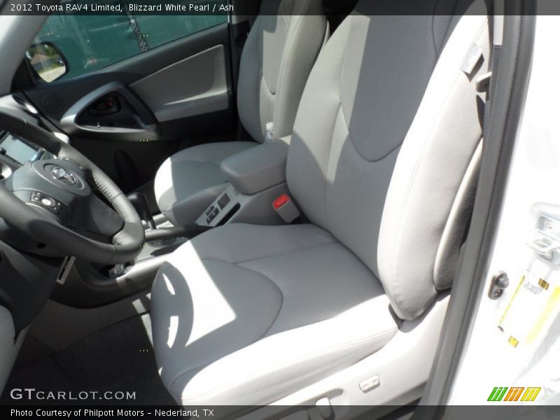 Blizzard White Pearl / Ash 2012 Toyota RAV4 Limited