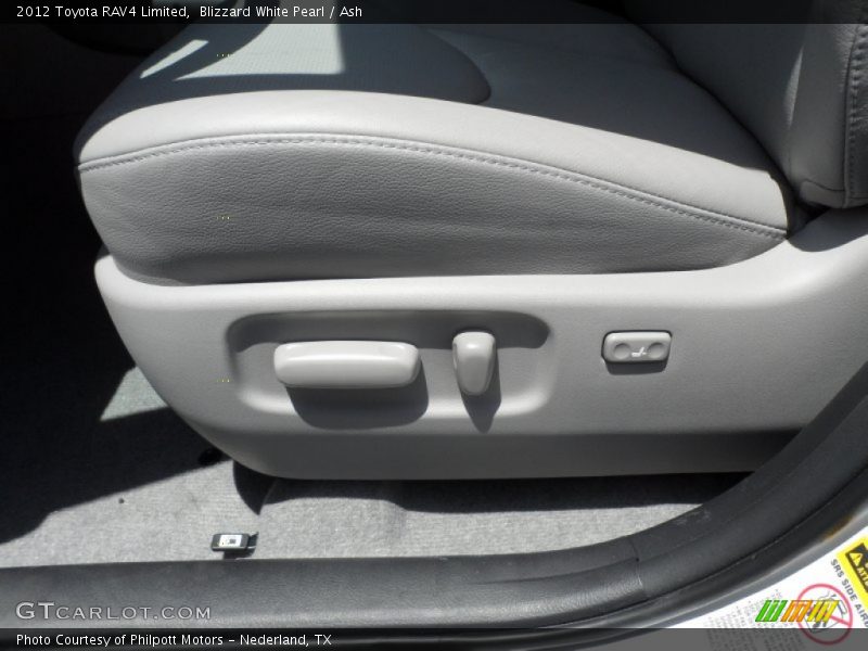 Blizzard White Pearl / Ash 2012 Toyota RAV4 Limited