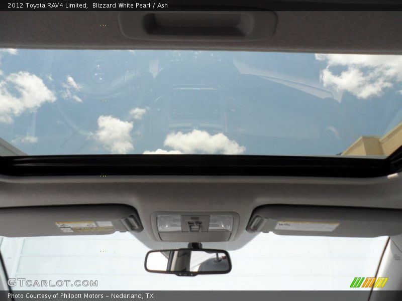 Blizzard White Pearl / Ash 2012 Toyota RAV4 Limited