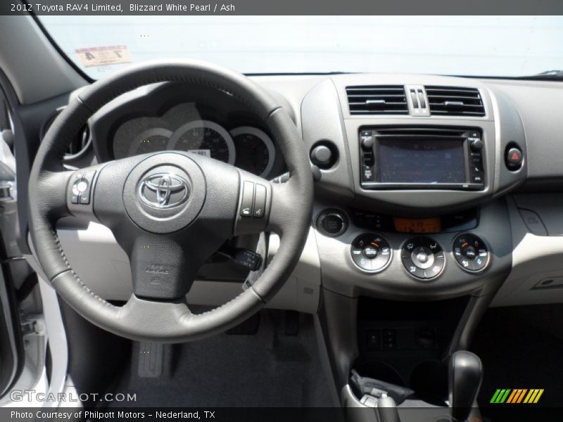 Blizzard White Pearl / Ash 2012 Toyota RAV4 Limited