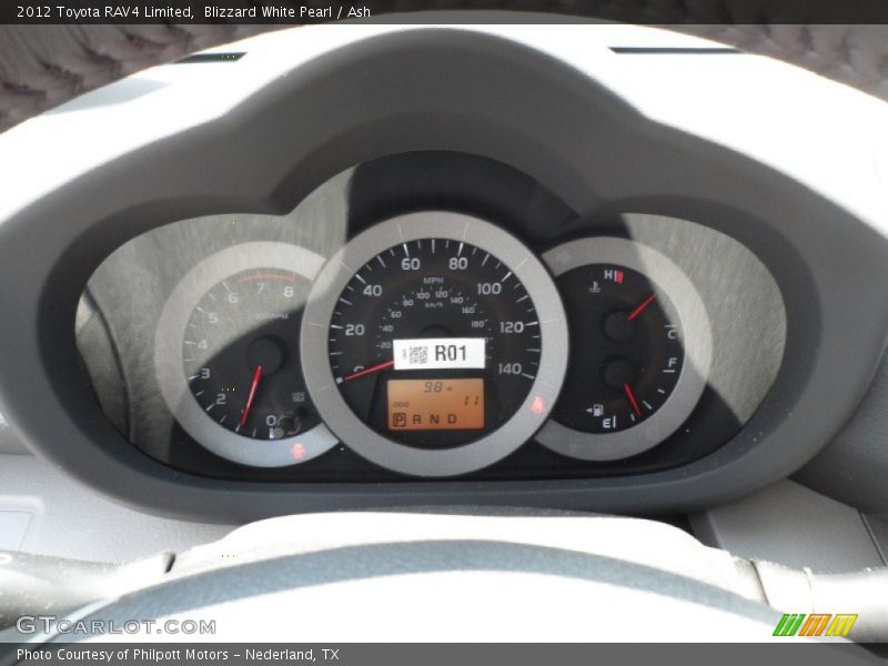  2012 RAV4 Limited Limited Gauges