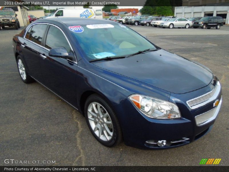 Imperial Blue Metallic / Cocoa/Cashmere 2011 Chevrolet Malibu LTZ