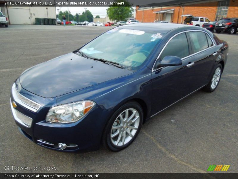 Imperial Blue Metallic / Cocoa/Cashmere 2011 Chevrolet Malibu LTZ